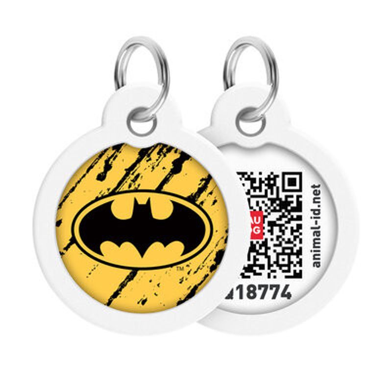 WAUDOG Smart ID Bricka för Hund & Katt Batman sketch Rund