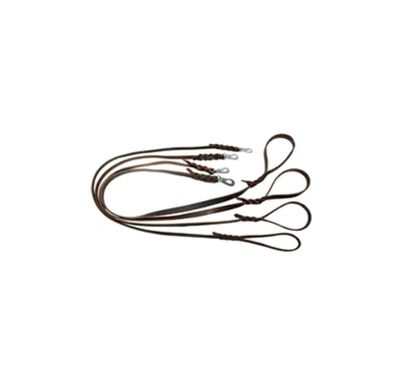 ALAC Läderkoppel Mörkbrun 6mm x180cm