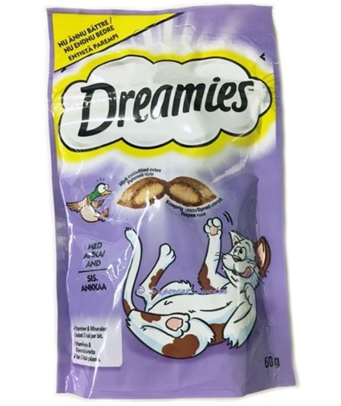 Dreamies Kattgodis Anka 60g