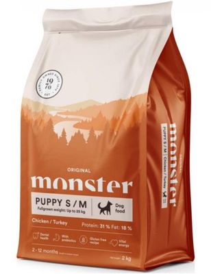 Monster Dog Original Puppy Chicken Turkey S/M