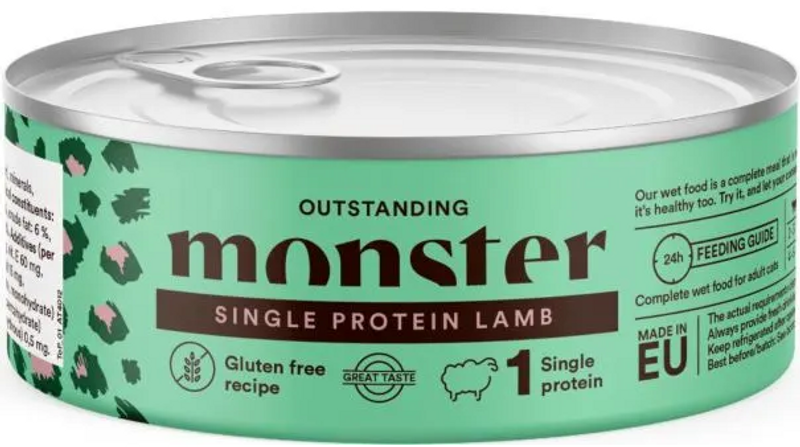 Monster Cat Adult Single Lamb Burk 100g