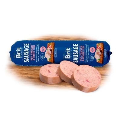 Brit Premium Köttkorv Kyckling vit fisk 800g