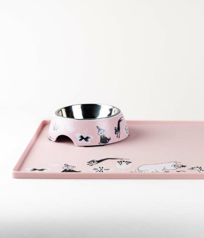 Mumin Silikon Underlägg till Matskål Rosa 48-30cm