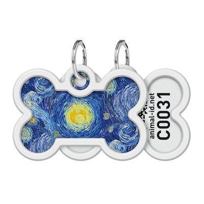 WAUDOG Smart ID Bricka för Hund & Katt Water lilies Ben