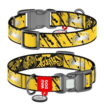 WAUDOG Hundhalsband Nylon Batman Sketch