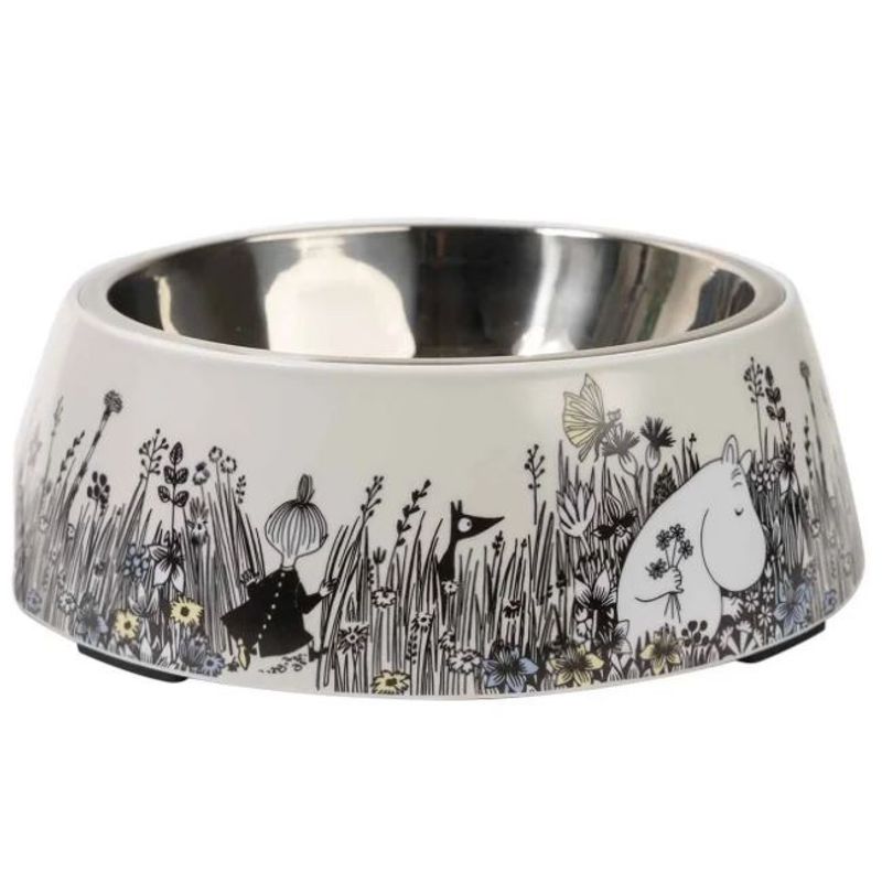 Mumin Matskål för Hund & Katt L (Grå)