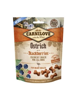 CarniLove Dog Crunchy Snack Ostrich with Blackberry 200g