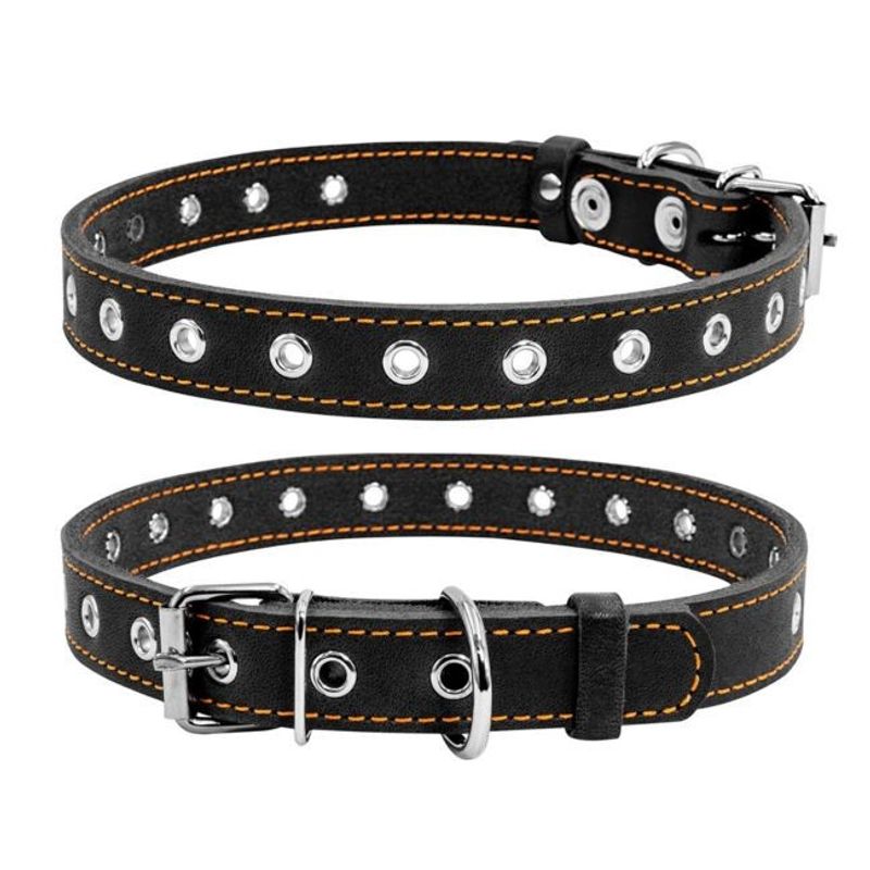 Justerbart Hundhalsband Läder