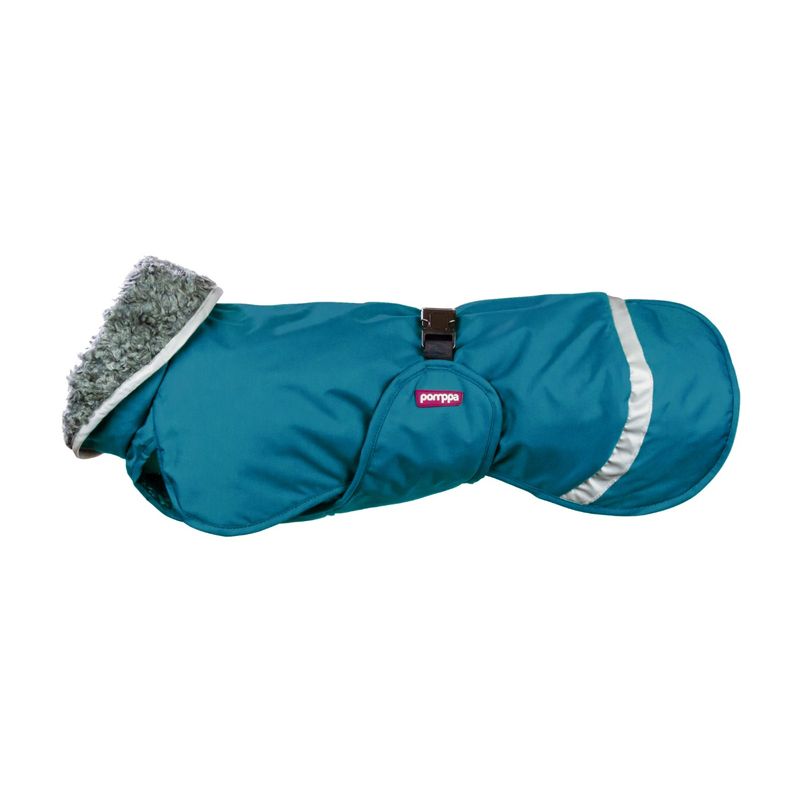 Pomppa Perus Vattentätt & Fodrat Hundtäcke Petrol