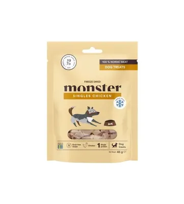 Monster Dog Treats Freeze dried Chicken 45g