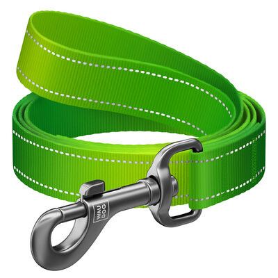WAUDOG Hundkoppel Mono Reflex Ljusgrön