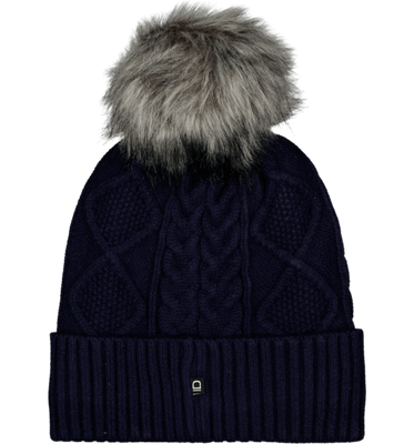 Equipage Mössa Gina med boll i fuskpäls