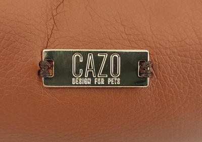 CAZO Hundbädd Oxford Läder & Rutig Tweed