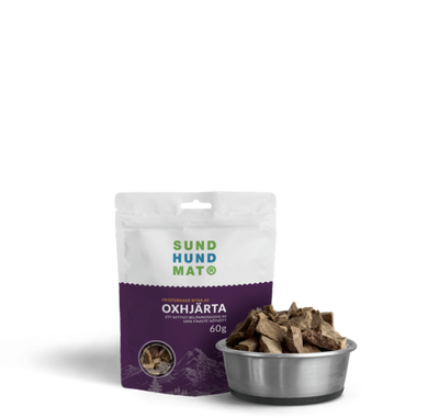 SHM Frystorkade Oxhjärta 60g