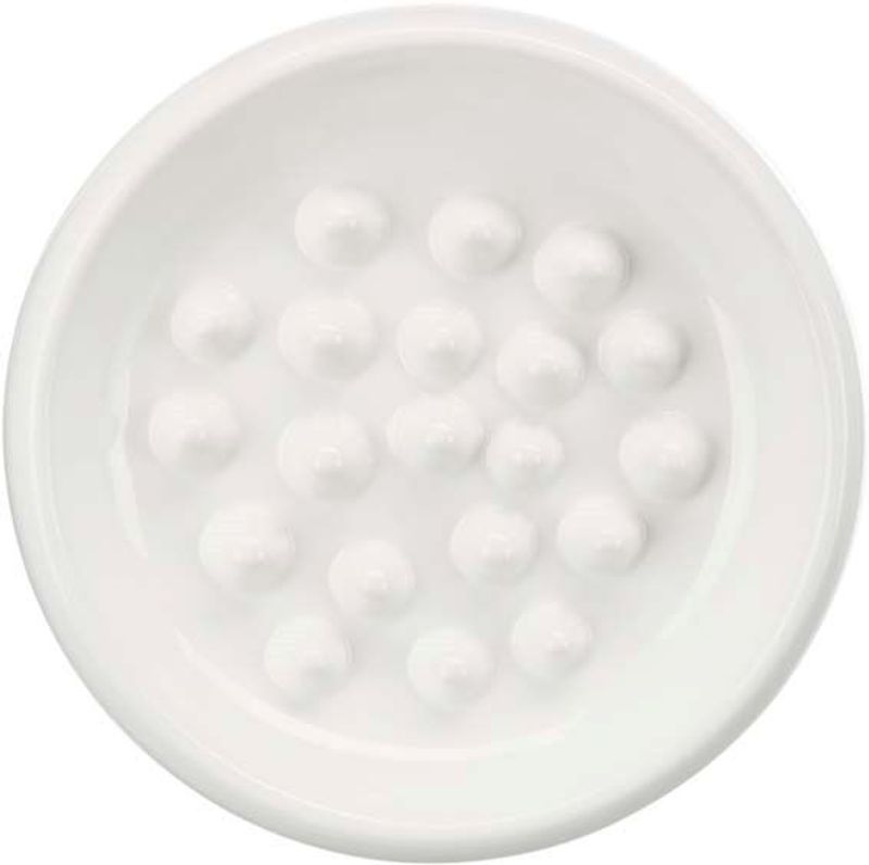 Slow Feed skål, keramik, 0.25 l/ø 18cm, vit