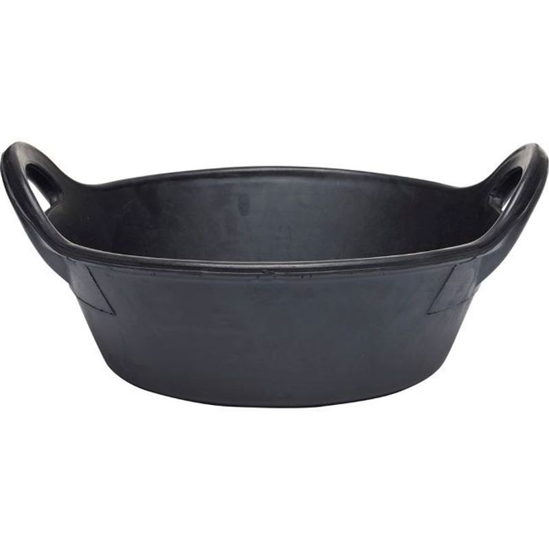 HG Foderbalja i naturgummi XL Svart 20L