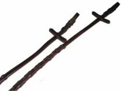 Tygel Kantflätad 13mm Brun Ponny Krom