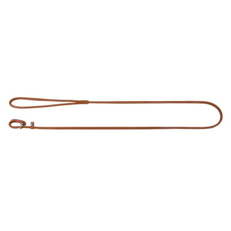 WAUDOG Soft Rundsytt Retrieverkoppel Läder, 183cm Brun