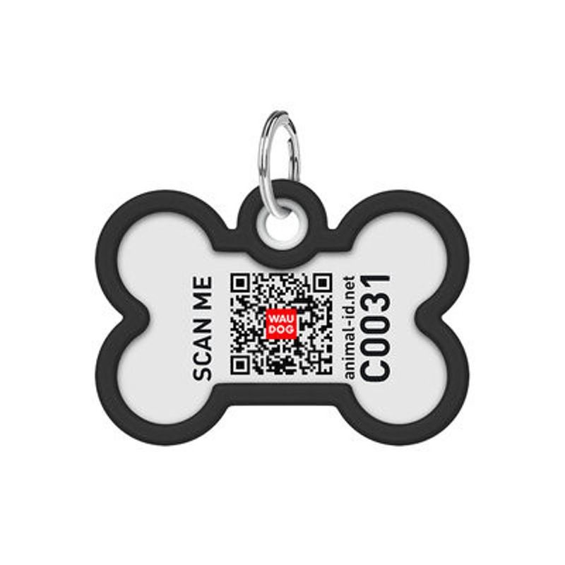 WAUDOG Smart ID Bricka för Hund & Katt Leopard Ben 40mm