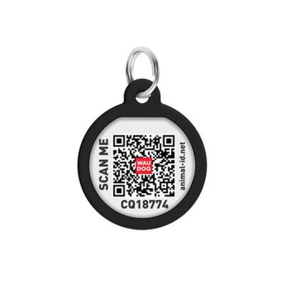 WAUDOG Smart ID Bricka för Hund & Katt Leopard Rund