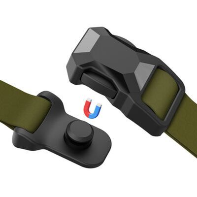 WAUDOG Waterproof Hundhalsband Magnetiskts lås Khaki