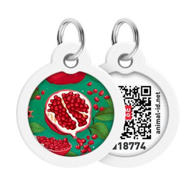WAUDOG Smart ID Bricka för Hund & Katt Pomegranate Rund