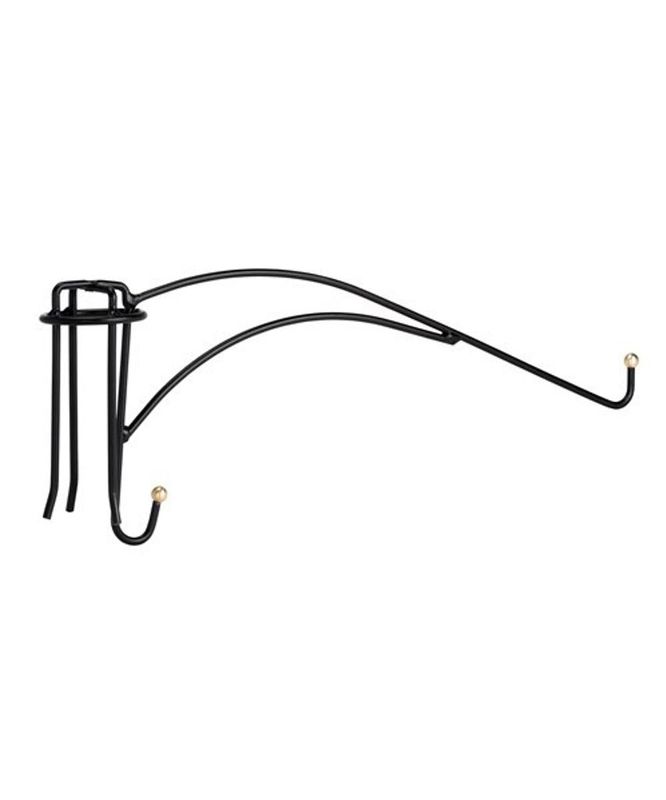 Hållare Fågelbord Krok 1x40cm mässingsknoppar till stolpe ø5cm