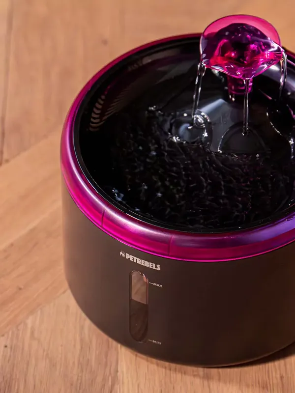 SPRING 20 Vattenfontän för katter 2,5l Black