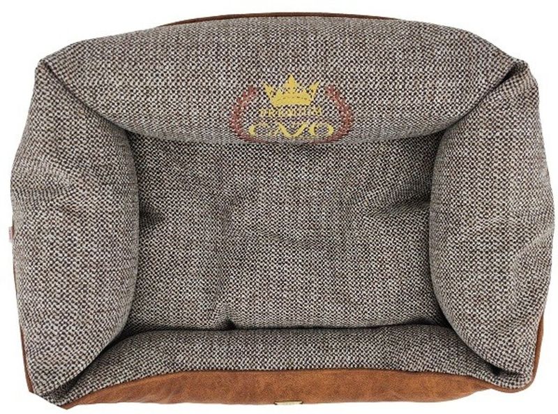 CAZO Hundbädd Premium Läder & Tweed