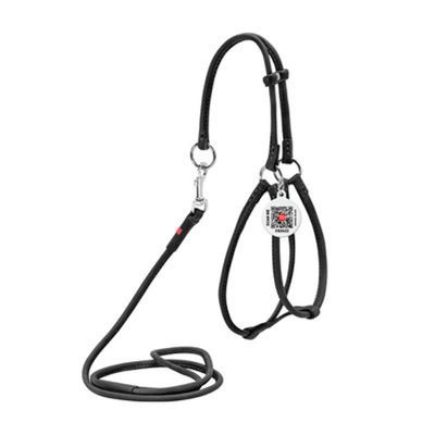 WAUDOG Soft Rundsytt Lädersele med Smart-ID Bricka