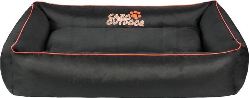 CAZO Hundbädd Maxy Outdoor Svart/Röd