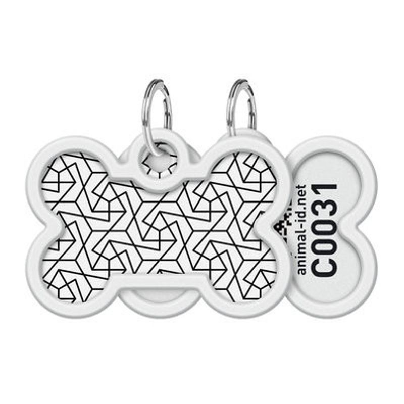 WAUDOG Smart ID Bricka för Hund & Katt Geomerty Ben 40mm