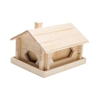 Fågelbord Stuga Jätte Trä 40X31X26 cm