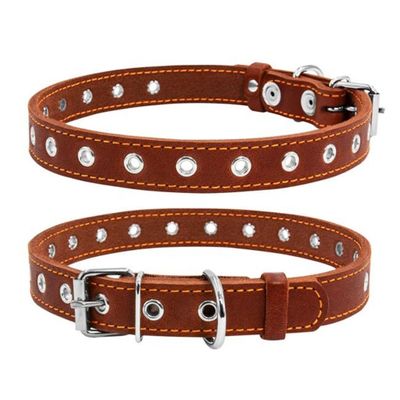 Justerbart Hundhalsband Läder