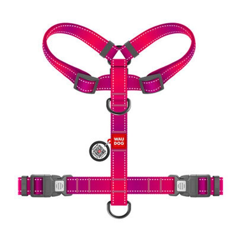 WAUDOG H-Sele Hund Mono Reflex Rosa