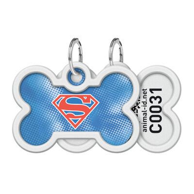 WAUDOG Smart ID Bricka för Hund & Katt Superman Retro Ben R 40mm