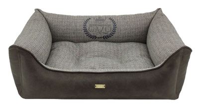 CAZO Hundbädd Premium Svart Läder & Tweed