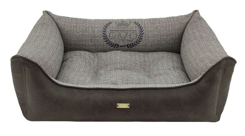 CAZO Hundbädd Premium Svart Läder & Tweed