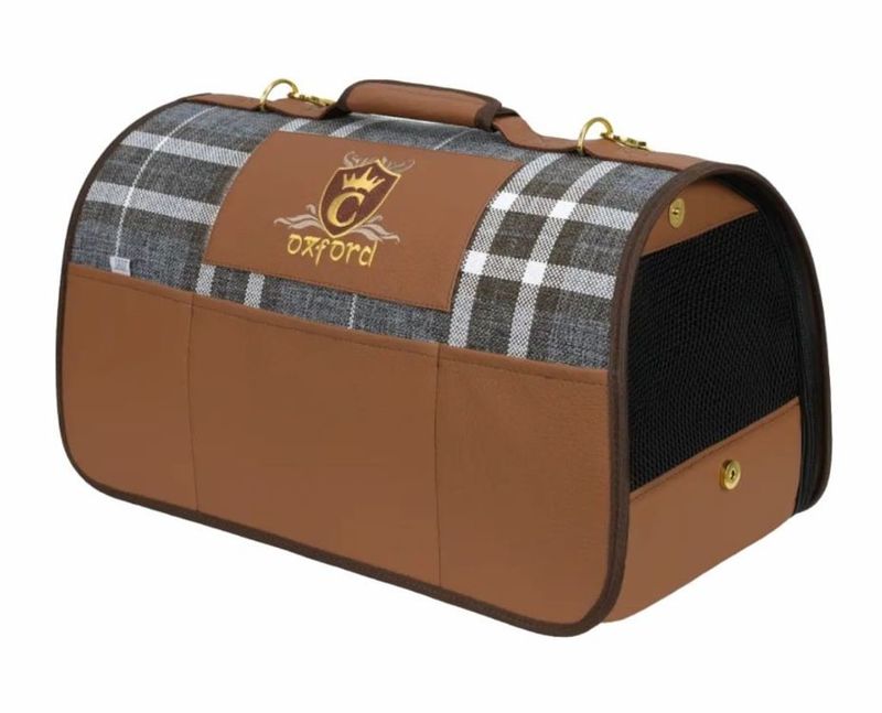 CAZO Transportväska Oxford Läder & Tweed 50 x 27 x 26cm