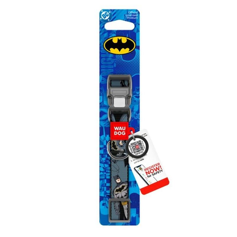 WAUDOG Hundhalsband Nylon Batman Shadow