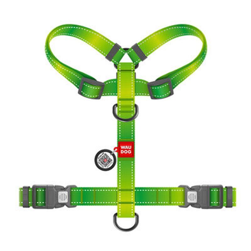 WAUDOG H-Sele Hund Mono Reflex Grön