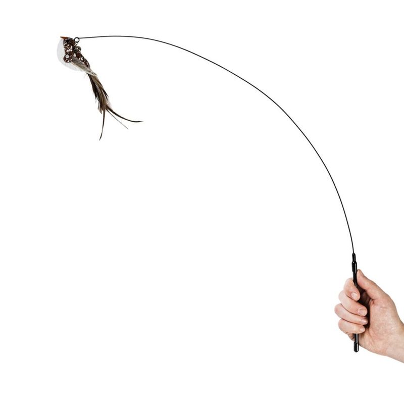 WAUCAT Kattvippa Fågel med Sugkopp 80cm