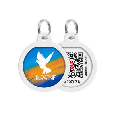 WAUDOG Smart ID Bricka för Hund & Katt Flag Rund