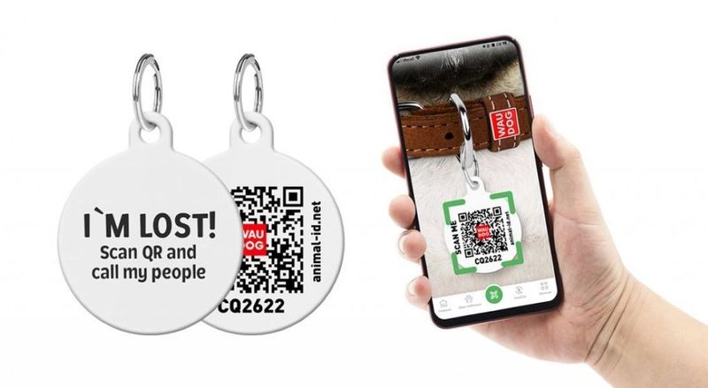 WAUDOG Smart ID Bricka för Hund & Katt (NASA Rund)