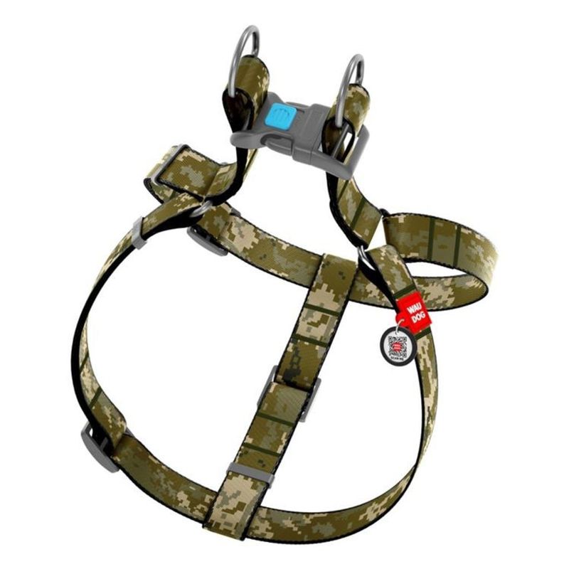 WAUDOG Hundsele Kamouflage med Smart-ID bricka