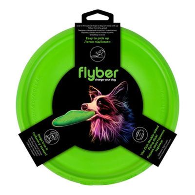 Hundfrisbee FLYBER 22cm Ljusgrön