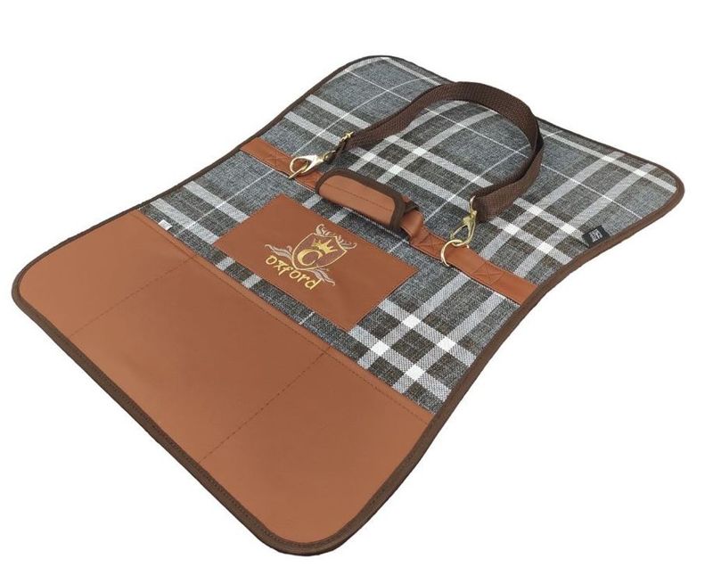 CAZO Transportväska Oxford Läder & Tweed 50 x 27 x 26cm