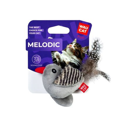 WAUCAT Kattleksak Fågel med Kattmynta Pip & Fjäder 13cm