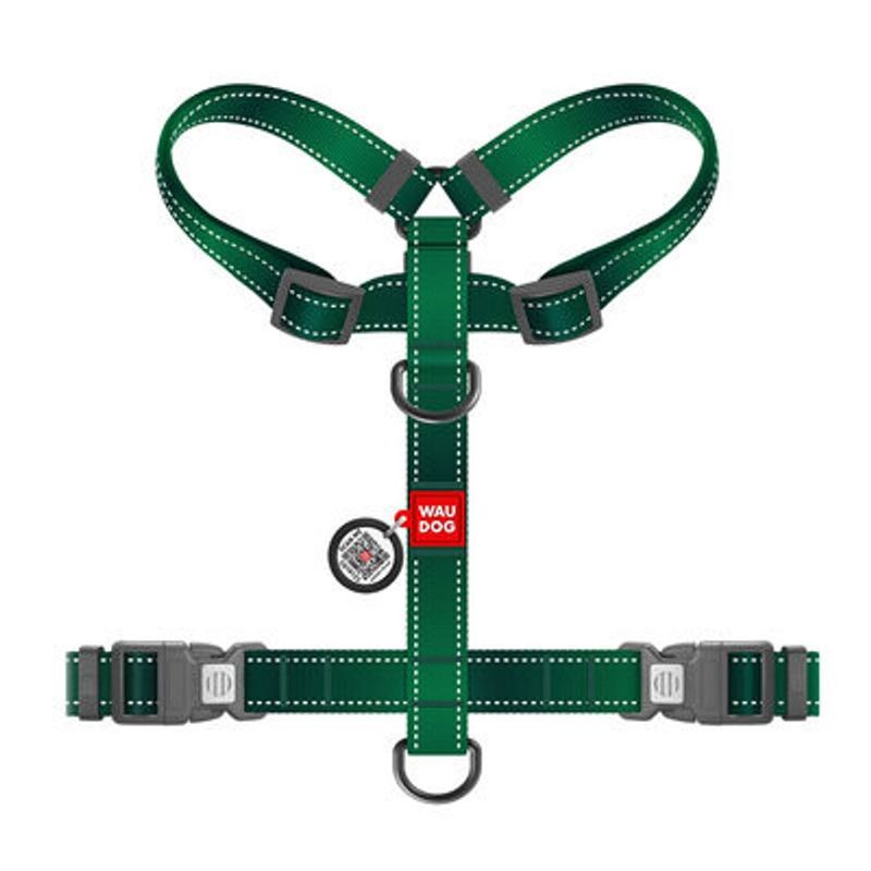 WAUDOG H-Sele Hund Mono Reflex Grön