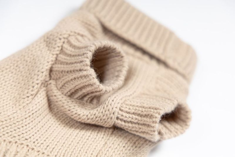 Stickad Hundtröja Sam Beige